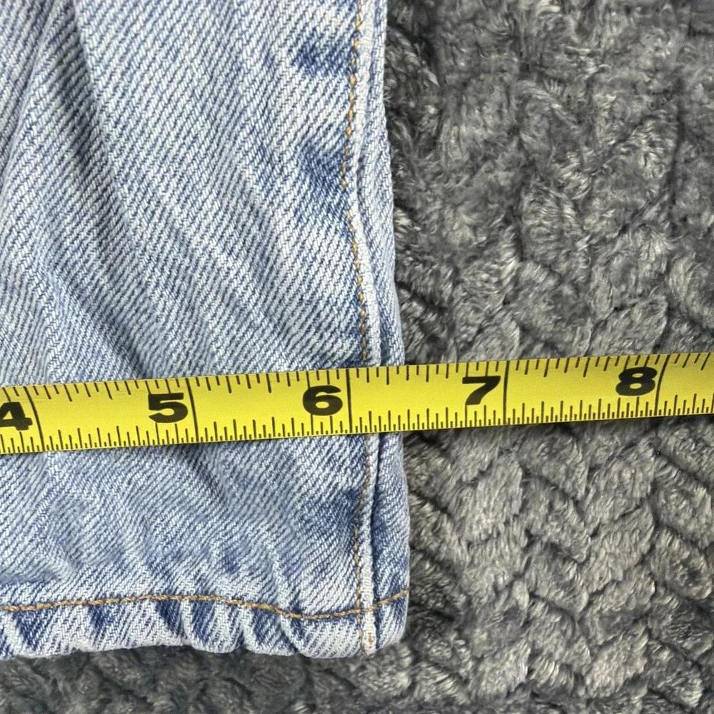 Levi's 510 Jeans Mens 34x32 Blue Light Wash Super Skinny Fit Straight Distressed